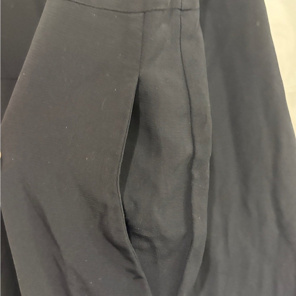 EILEEN FISHER Cami Jumpsuit- Black Viscose Crepe Sleeveless Wide Leg Minimalist - Picture 11 of 15